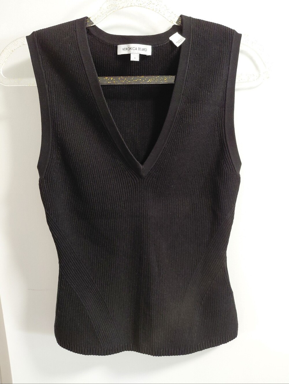 Veronica Beard Black Sid Knit Tank Top - Picture 7 of 8